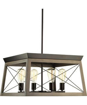 Briarwood 4-Light Coastal Chandelier Light Antique Bronze