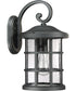 Crusade Large 1-light Outdoor Wall Light  Coastal Armour Earth Black