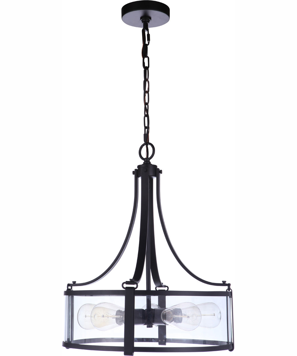 Elliot 5-Light Pendant Flat Black