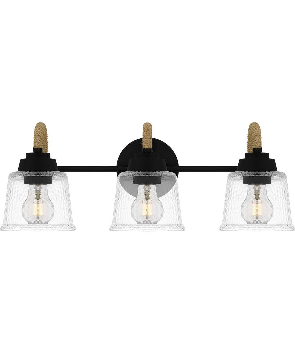 Seabreeze Large 3-light Bath Light Matte Black