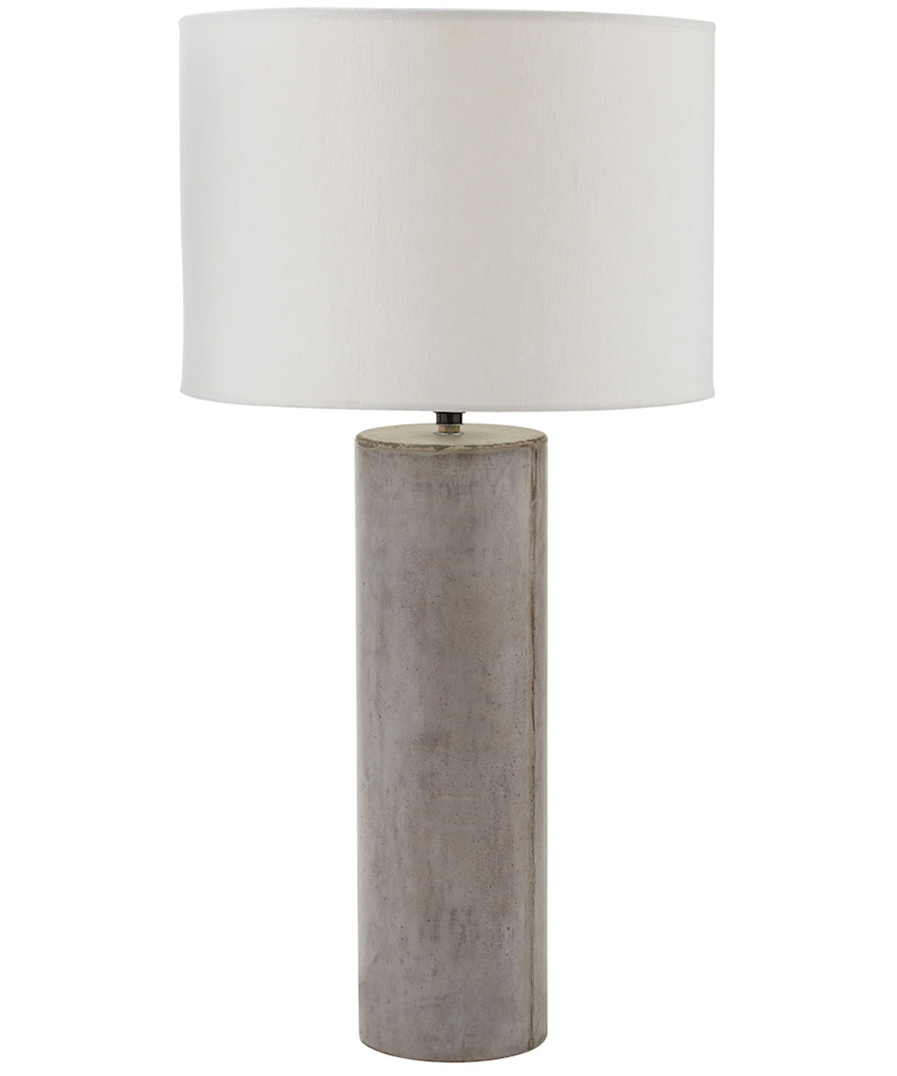 Cubix Round Desk Lamp Natural Concrete