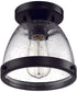 Lodie 1-Light Flushmount Flat Black