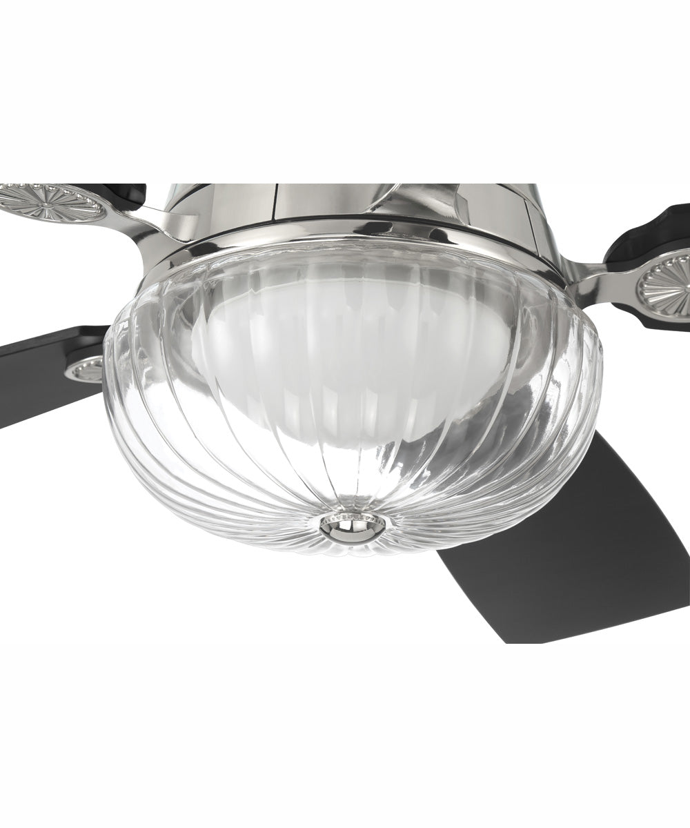 52" Chandler 1-Light Ceiling Fan Polished Nickel