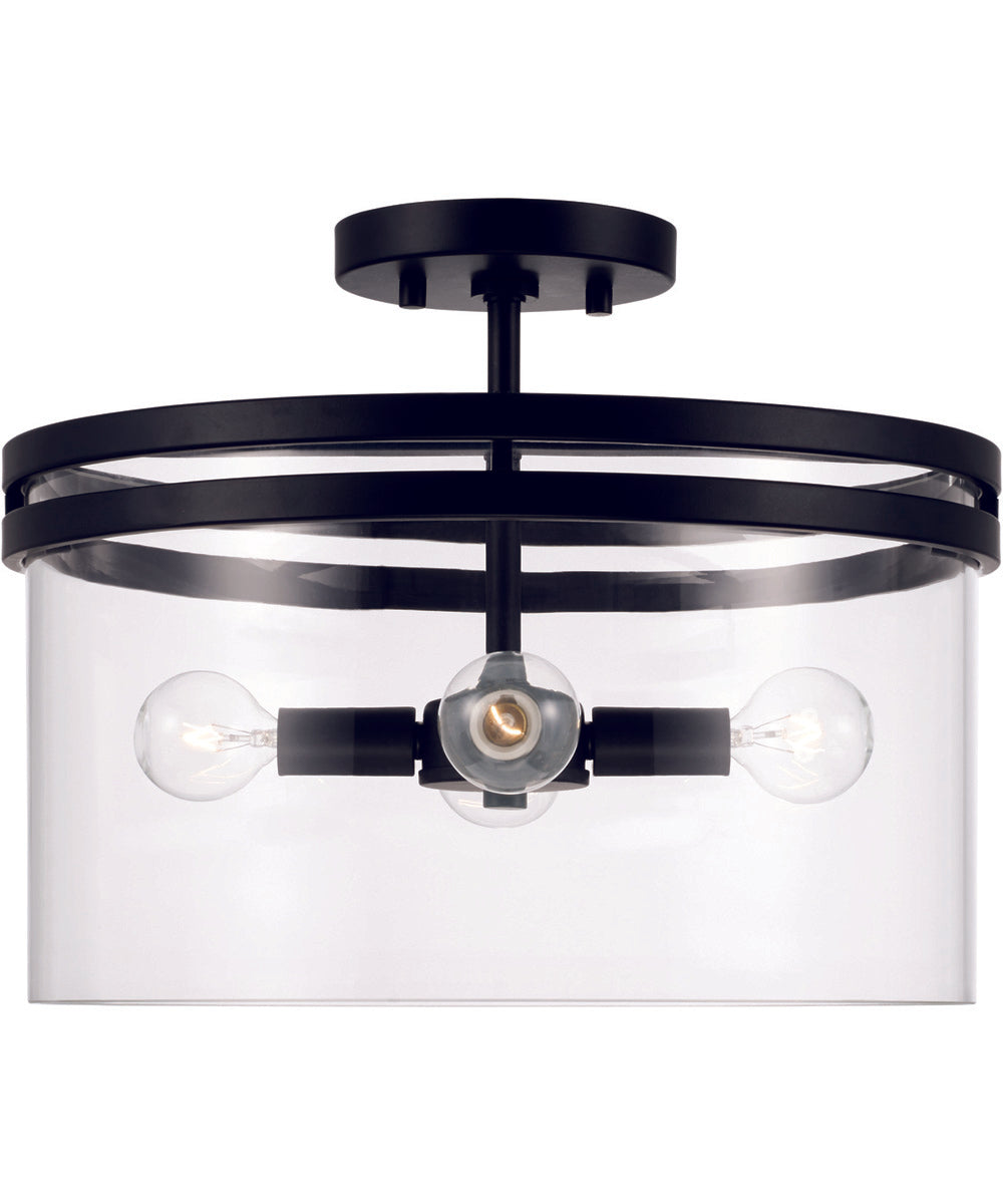 Fuller 4-Light Semi-Flush Matte Black