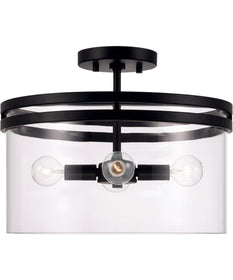Fuller 4-Light Semi-Flush Matte Black
