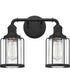 Ludlow Medium 2-light Bath Light Earth Black