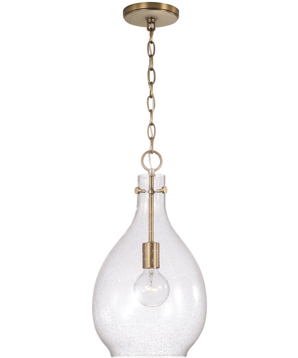 Brentwood 1-Light Pendant Aged Brass
