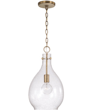 Brentwood 1-Light Pendant Aged Brass