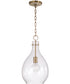 Brentwood 1-Light Pendant Aged Brass