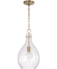 Brentwood 1-Light Pendant Aged Brass