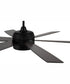52" Trevor 1-Light Ceiling Fan Flat Black