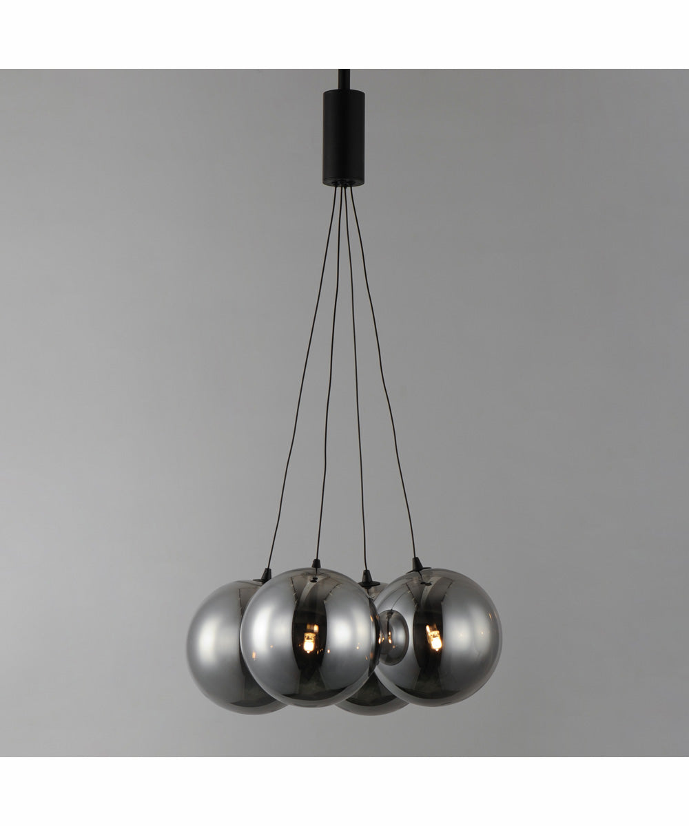 Burst 4-Light LED Pendant - Smoke Black