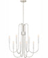 Cabry 8-light Chandelier Polished Nickel