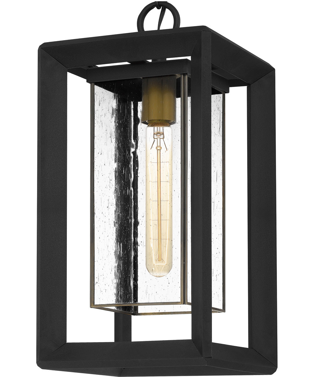 Infinger Large 1-light Outdoor Pendant Light  Coastal Armour Earth Black