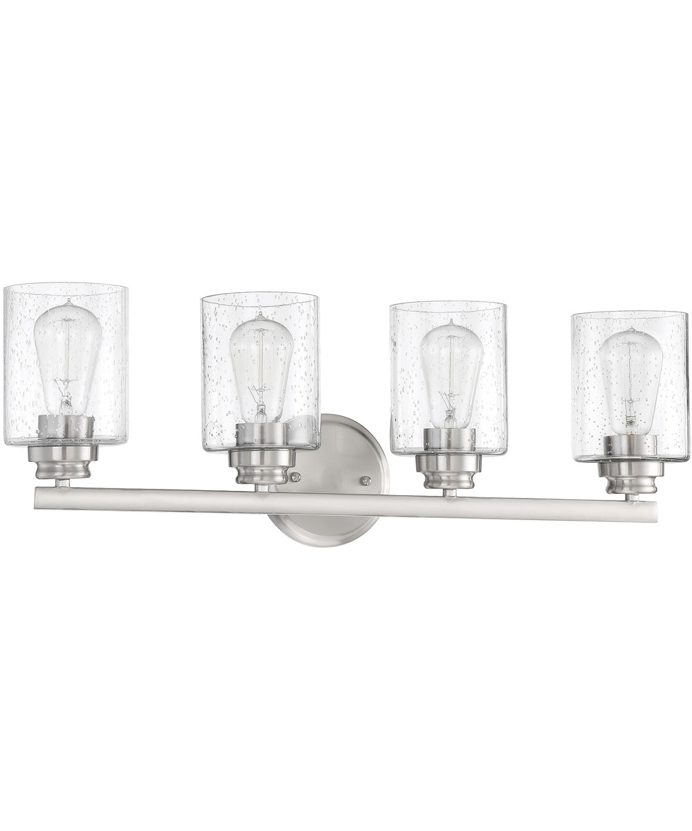 Bolden 4-Light Bath Vanity Light Brushed Polished Nickel