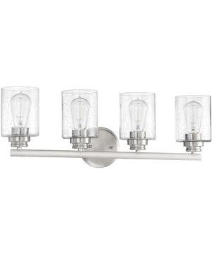 Bolden 4-Light Bath Vanity Light Brushed Polished Nickel