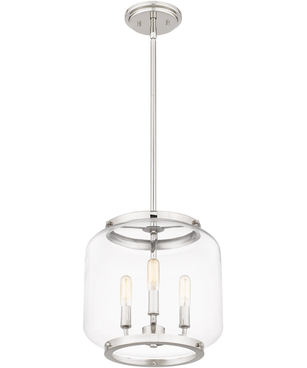 Tapley Small 3-light Mini Pendant Polished Nickel