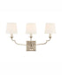 Ophelia 3-Light Vanity Winter Gold