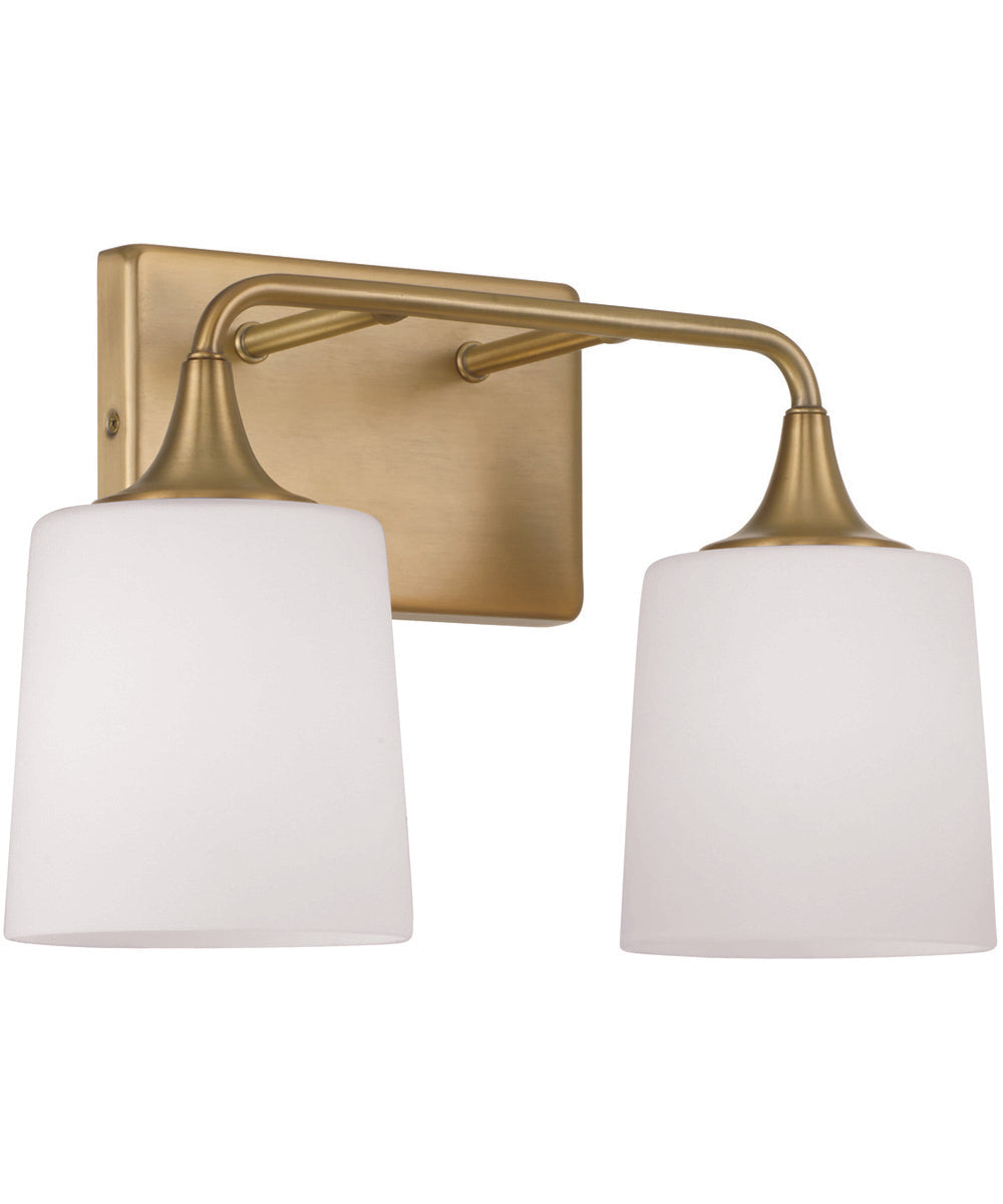 Presley 2-Light Vanity Aged Brass