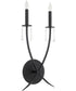 Majesty 2-light Wall Mount Light Fixture Matte Black