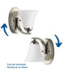 Adorn 1-Light Bath & Vanity Brushed Nickel