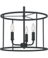 Abner 3-light Pendant Matte Black