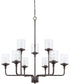Colton 9-Light Chandelier Bronze