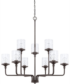 Colton 9-Light Chandelier Bronze