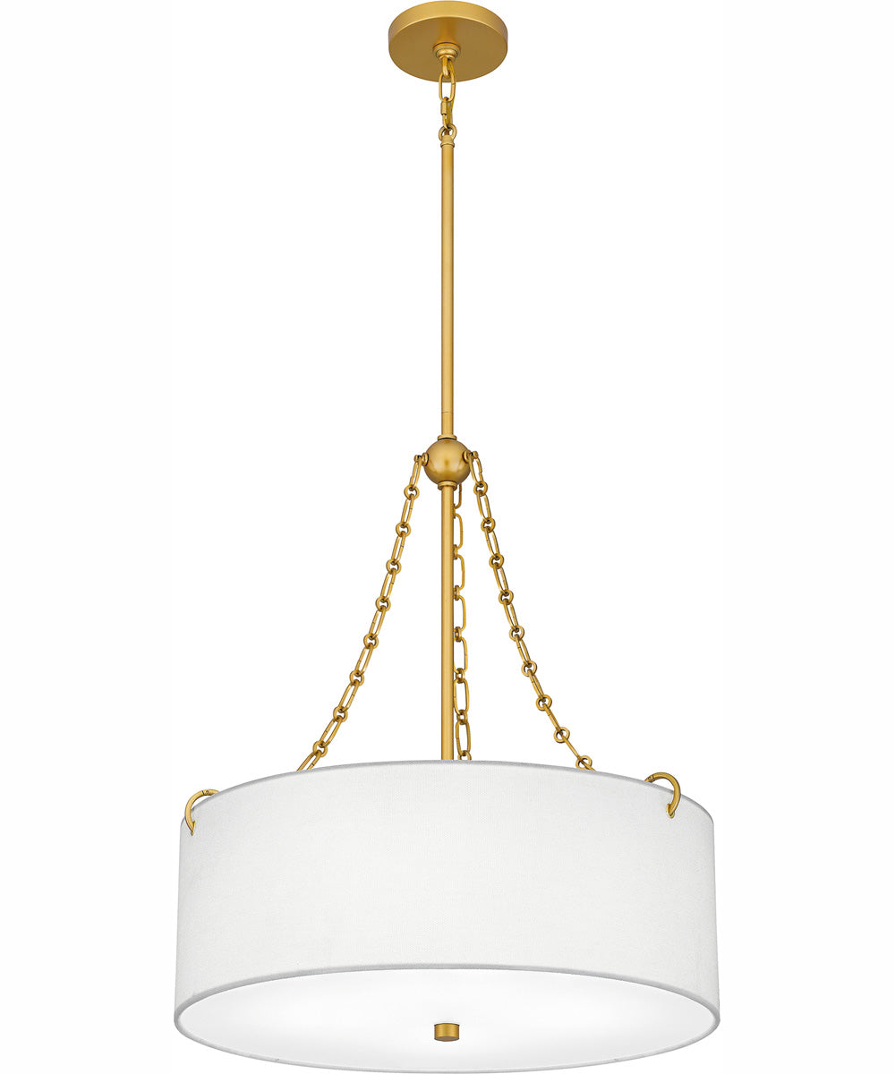 Quoizel Oversized Pendant 4-light Pendant Painted Brass
