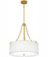 Quoizel Oversized Pendant 4-light Pendant Painted Brass