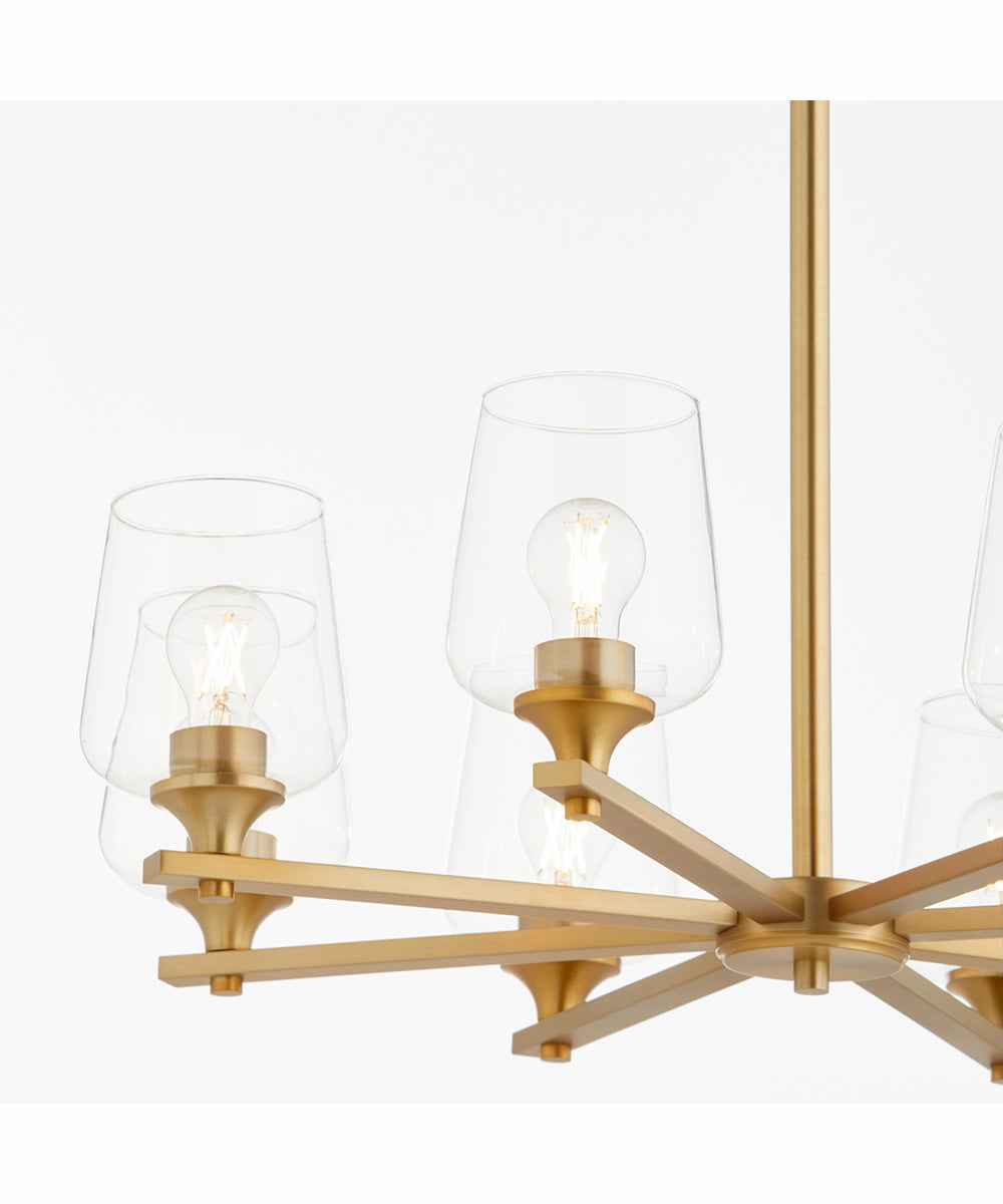 Veno 8-light Chandelier Aged Brass