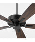60" Ovation Ceiling Fan Matte Black