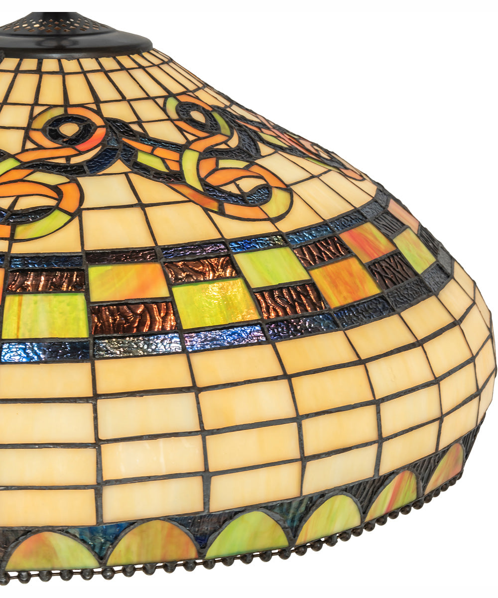 23" Wide Tiffany Edwardian Pendant