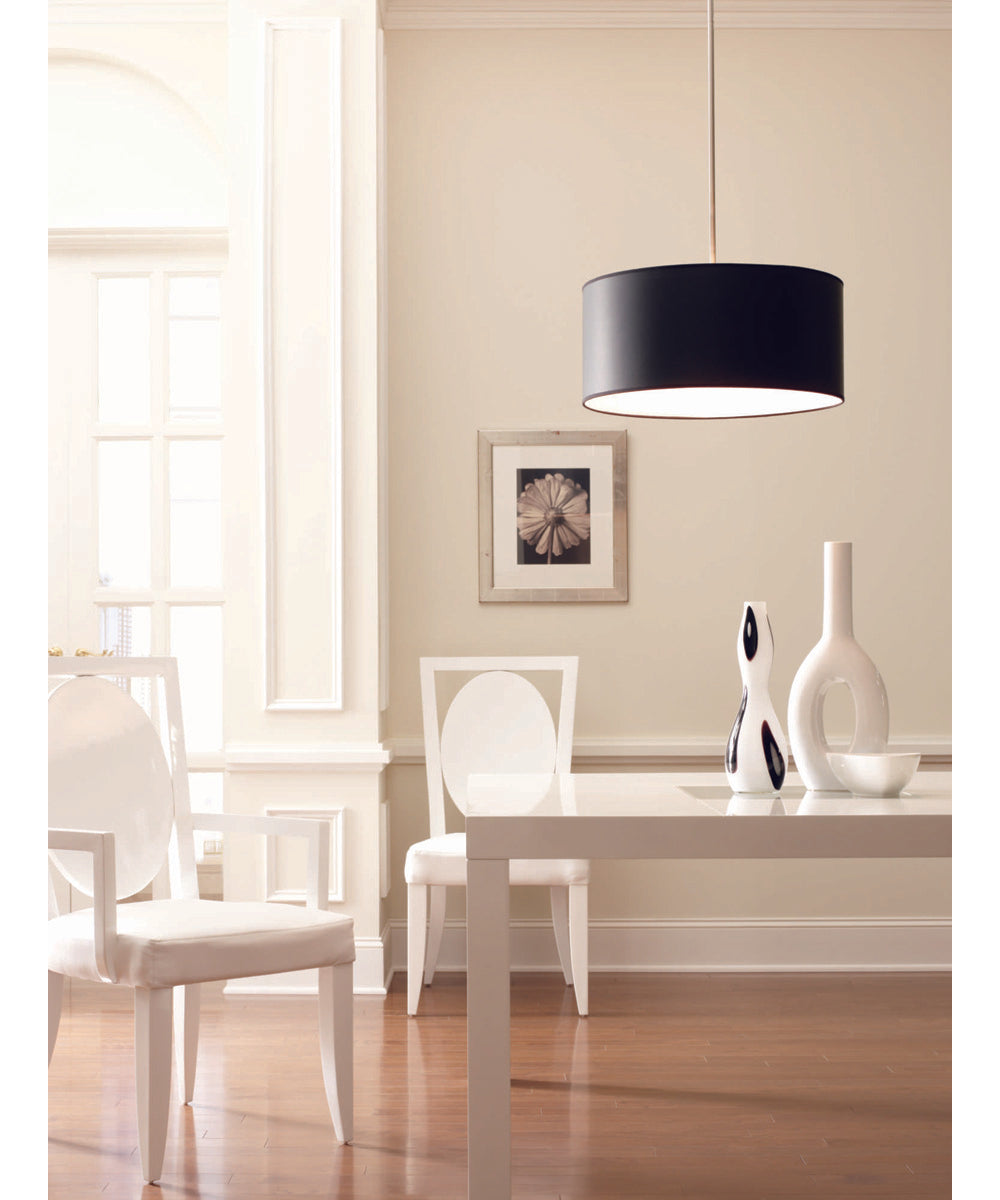 Markor 22" Drum Shade for Use with Markor Pendant Kit Black Parchment