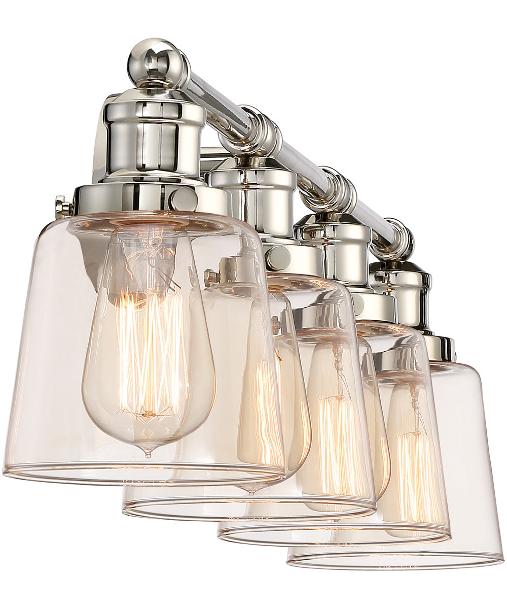 Union Extra Large 4-light Bath Light Polished Nickel