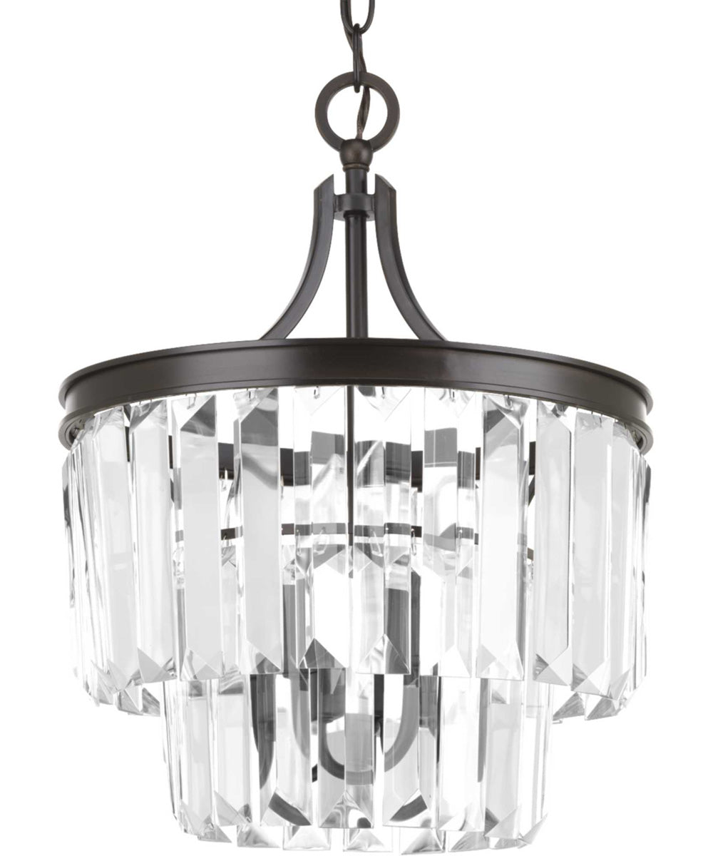 Glimmer 3-Light 15-1/2" Semi-Flush Convertible Antique Bronze