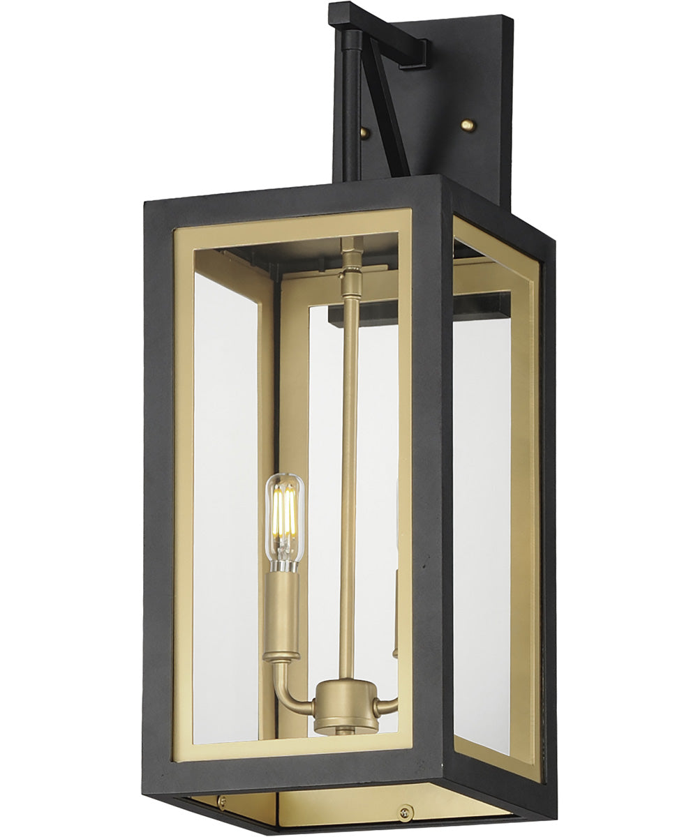 Neoclass 2-Light Outdoor Sconce Black / Gold