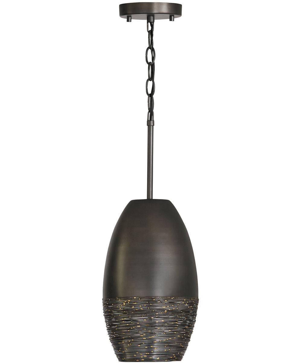 Sana 1-Light Pendant In Grey Iron