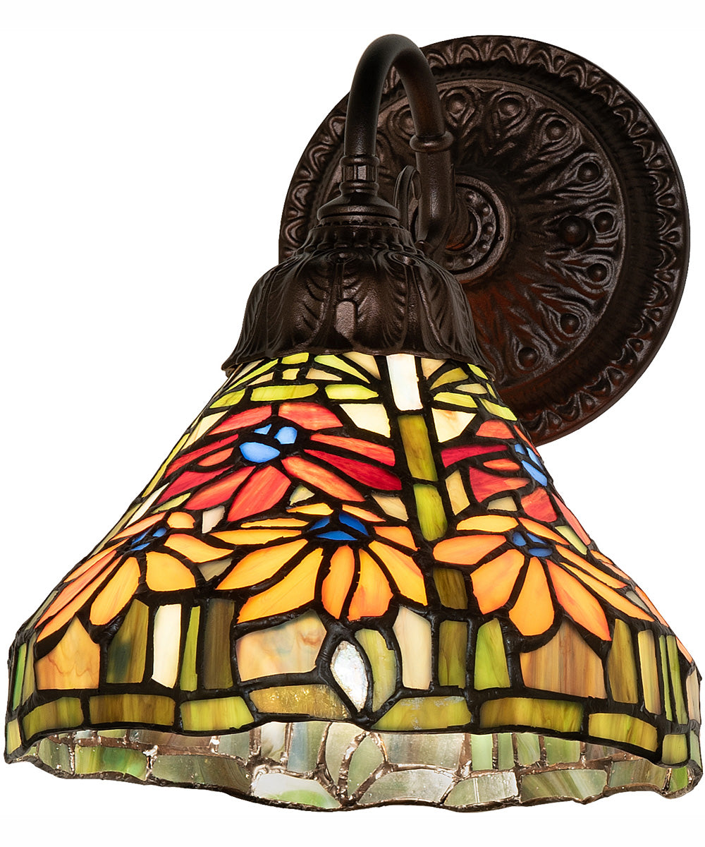 8" Wide Tiffany Poinsettia Wall Sconce