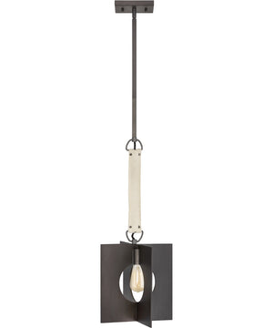 Ludlow 1-Light Small Pendant in Brushed Graphite
