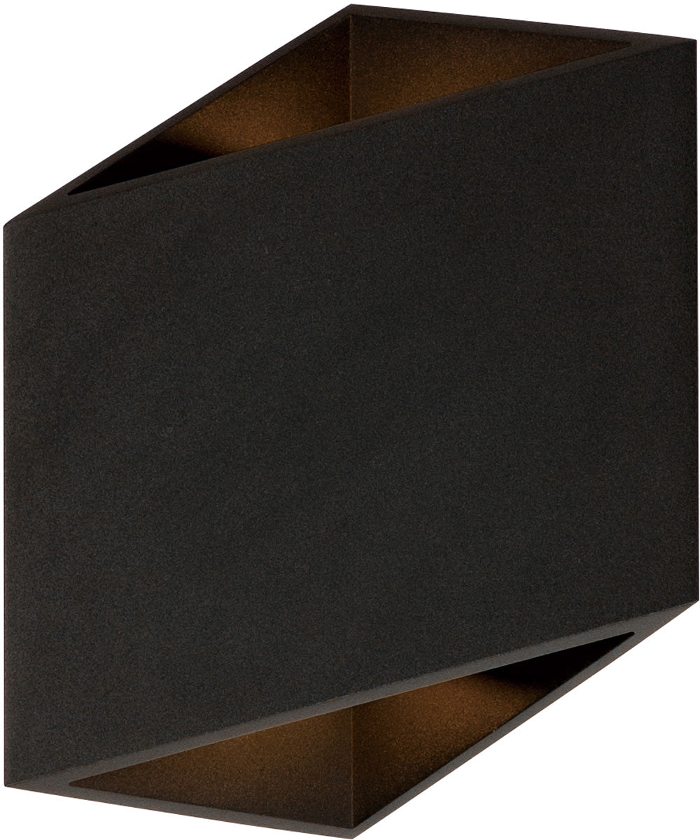 Alumilux Facet LED Outdoor Wall Sconce Black