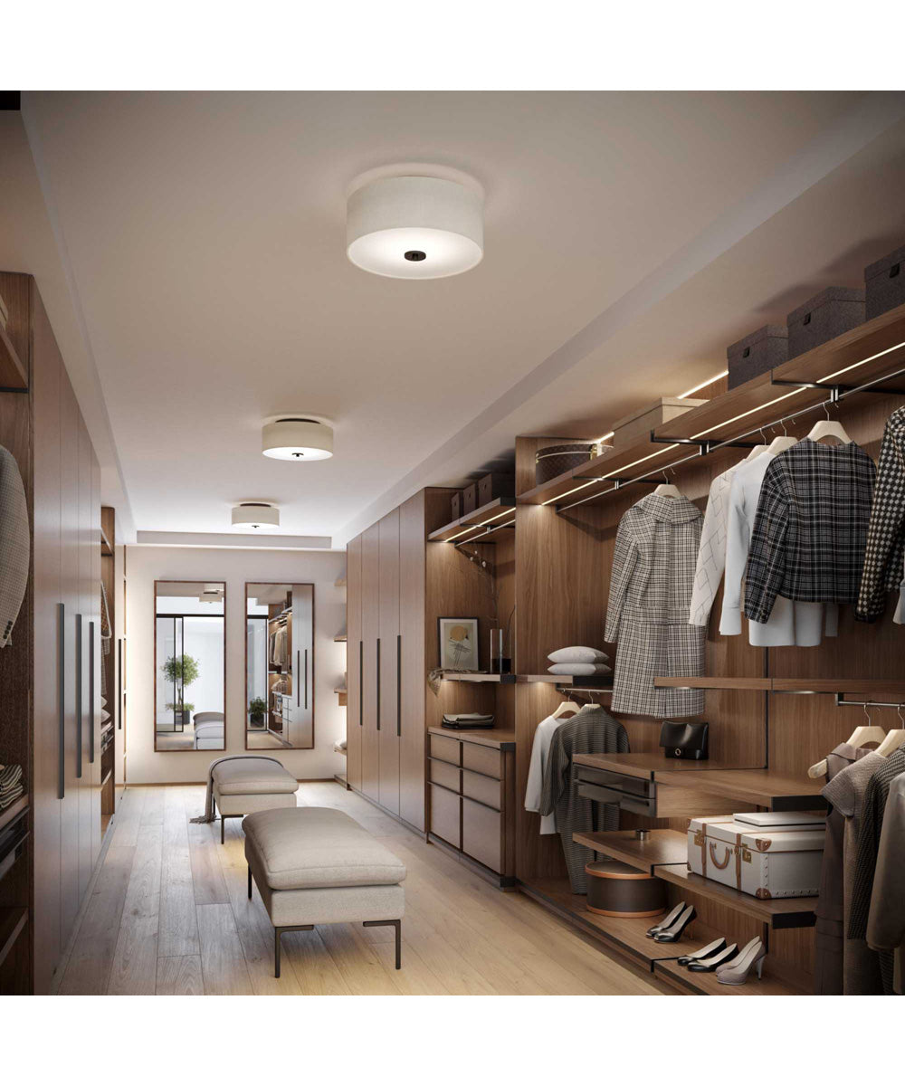 Inspire 1-Light 13" LED Flush Mount Antique Bronze