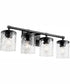 Starky 4-light Bath Vanity Light Matte Black