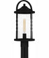 Reece Large 1-light Outdoor Post Light  Coastal Armour Aluminum Earth Black