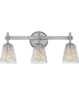 Amabelle 3-Light Three Light Vanity in Chrome