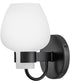 Sylvie 1-Light Small Sconce in Black