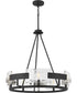 Stratum 5-light Chandelier Royal Ebony
