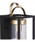 Neo 1-Light Outdoor Wall Lantern Midnight Satin Brass