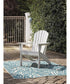 38"H Sundown Treasure Adirondack Chair White