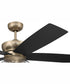 52" Gibson 3-Light Ceiling Fan Satin Brass